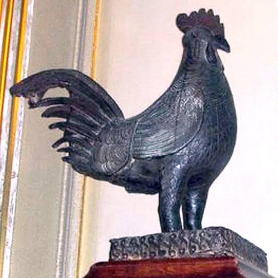 Benin bronze cockerel