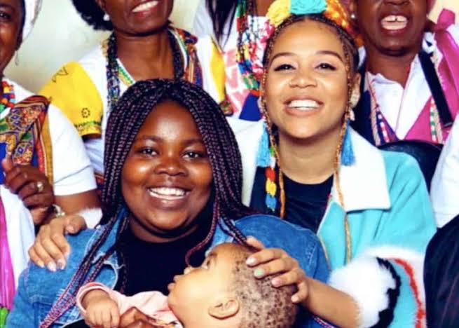 Sho Madjozi and late sister 