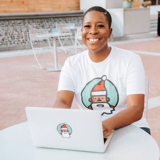 Jihan woods black Santa 