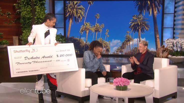 DeAndre Arnold Gets $20k Scholarship From Ellen DeGeneres After refusing To Cut His Dreads