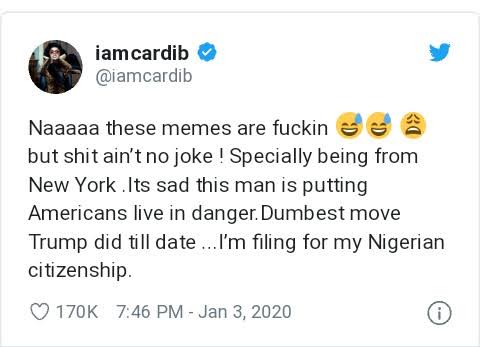 Cardi b Nigerian citizenship 