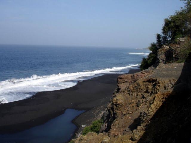 Cape Verde black sand beach