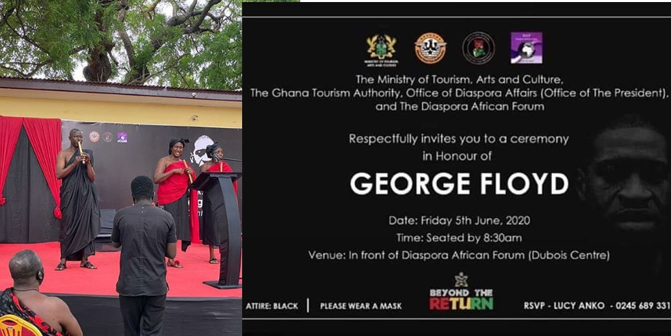 Ghanaian Government George Floyd memorial