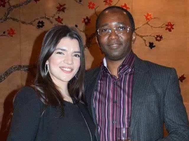 Leslie Mwambazi and wife 