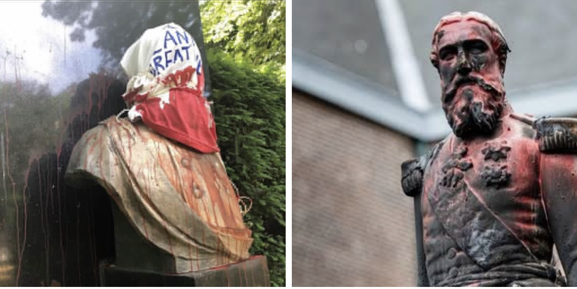 Protesters In Belgium Chant “Murderer” As They Set The Statue Of Leopold II On Fire