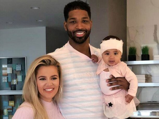 Tristan, khloe and their daughter