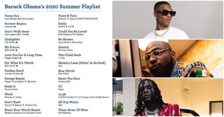 African artists obama playlist 