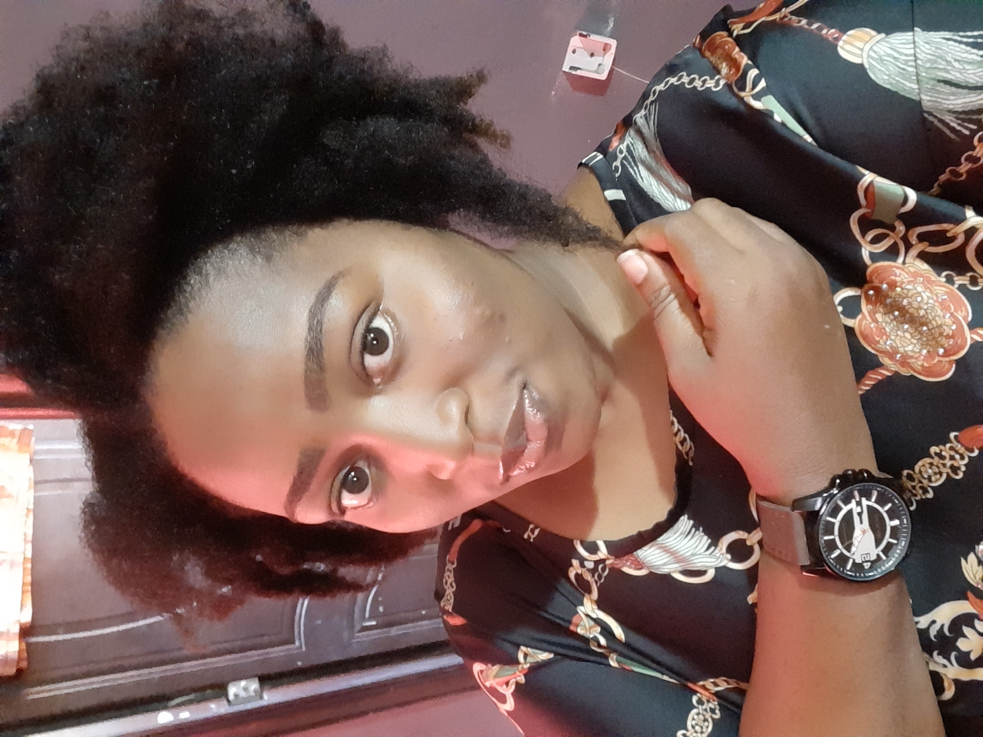 Natural black hair oil