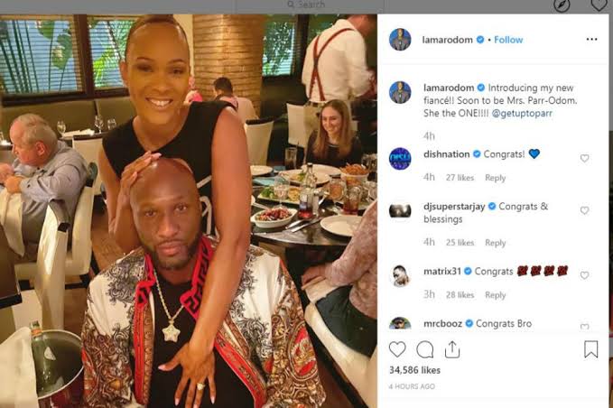 Sabrina Parr and Lamar Odom are no longer engaged 