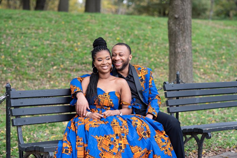 Check Out This Beautiful Ankara Outfits And Heartwarming Engagement Story Of Chine And Anthony