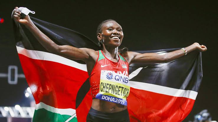 Kenya's Ruth Chepngetich Chepngetich Smashes Half Marathon World Record