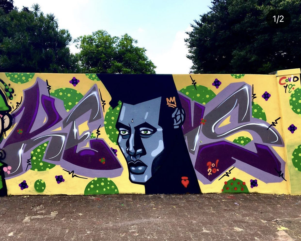 South African Artist, Kev Seven Pays Tribute To Afro Futurism In Colorful Mural