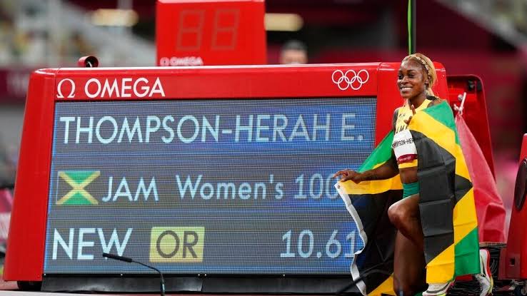 Jamaican Sprinter Elaine Thompson-Herah Breaks Flo-Jo’s Olympic Record, Now Fastest Woman alive