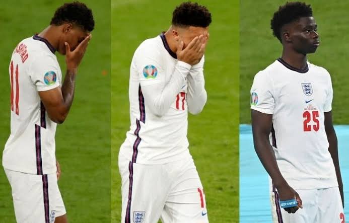 Portsmouth FC has sacked three of its players for racist messages against three black footballers after they lost Euro 2020