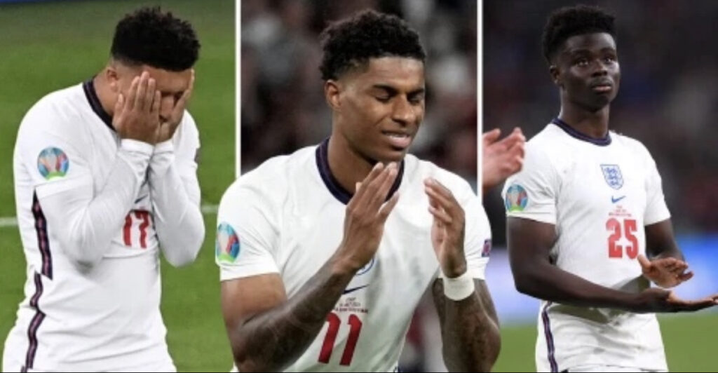 After England Lost The Euro 2020 Soccer Tournament, Black England Players became the Target Of Racist Abuse