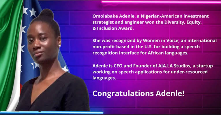 Nigerian Woman, Omolabake Adenle Wins Award For Building A Software That Teaches African Languages 