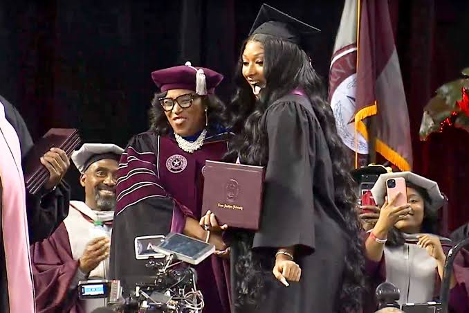 Megan Thee Stallion graduates from Texas Southern University