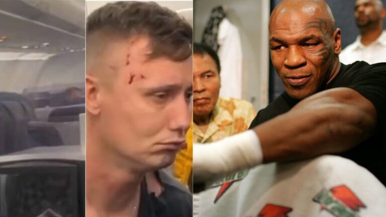 Mike Tyson punches passenger for irritating and hitting him with a water bottle mike-tyson-punches-passenger