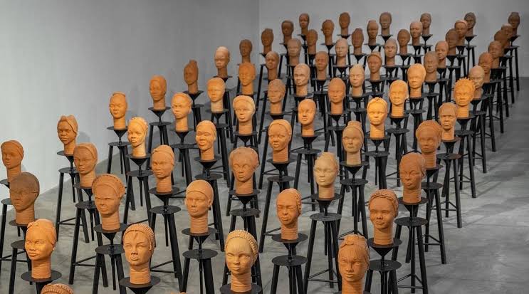 Nigerian Chibok schoolgirls who were abducted by Boko Haram honored in exhibition