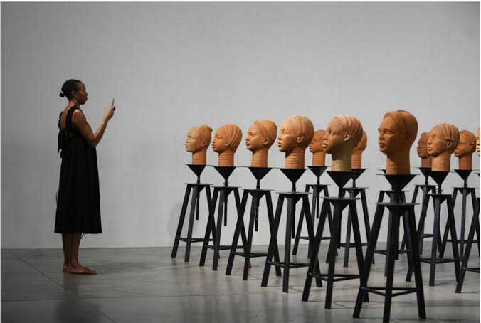 Nigerian Chibok schoolgirls who were abducted by Boko Haram honored in exhibition
