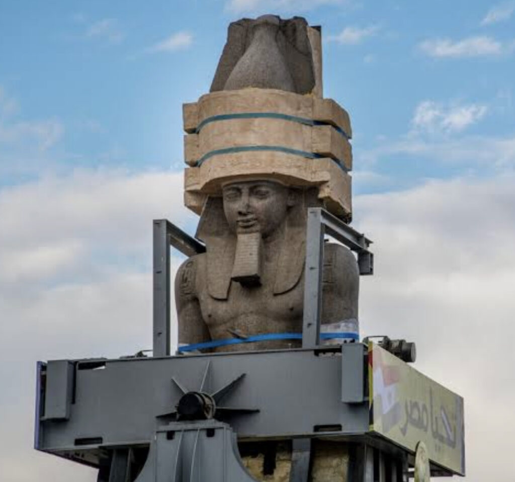 3 men arrested over attempt to steal large statue of Egyptian pharaoh Ramses