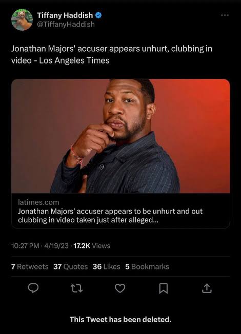 Tiffany Haddish Under Fire For Tweet Defending Jonathan Majors 