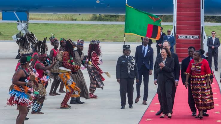 Kamala Harris Visits Zambia, discusses massive debt restructuring