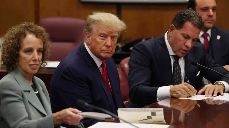 Former President Donald Trump Pleads Not Guilty To 34 Counts 