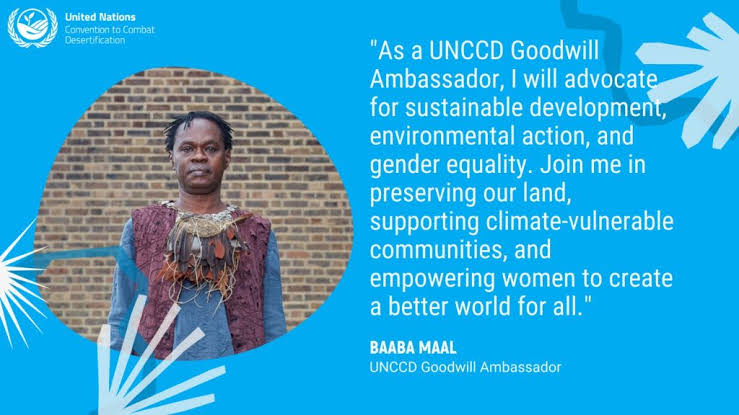 Senegalese music icon Baaba Maal named UNCCD Goodwill Ambassador