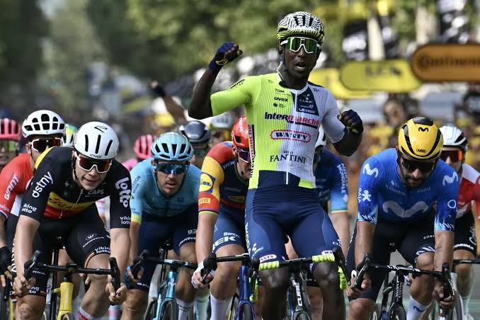 Eritrean Cyclist Biniam Girmay Makes History as First Black Rider to Win a Tour de France Stage
